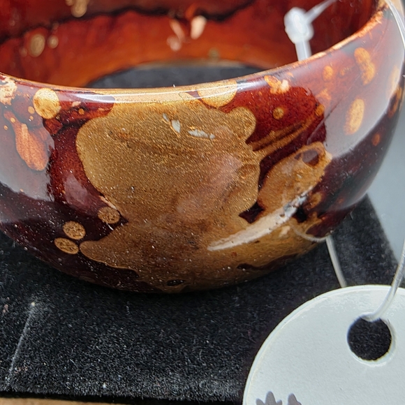 Gold and Brown Bracelwt (1503) - Picture 2 of 2